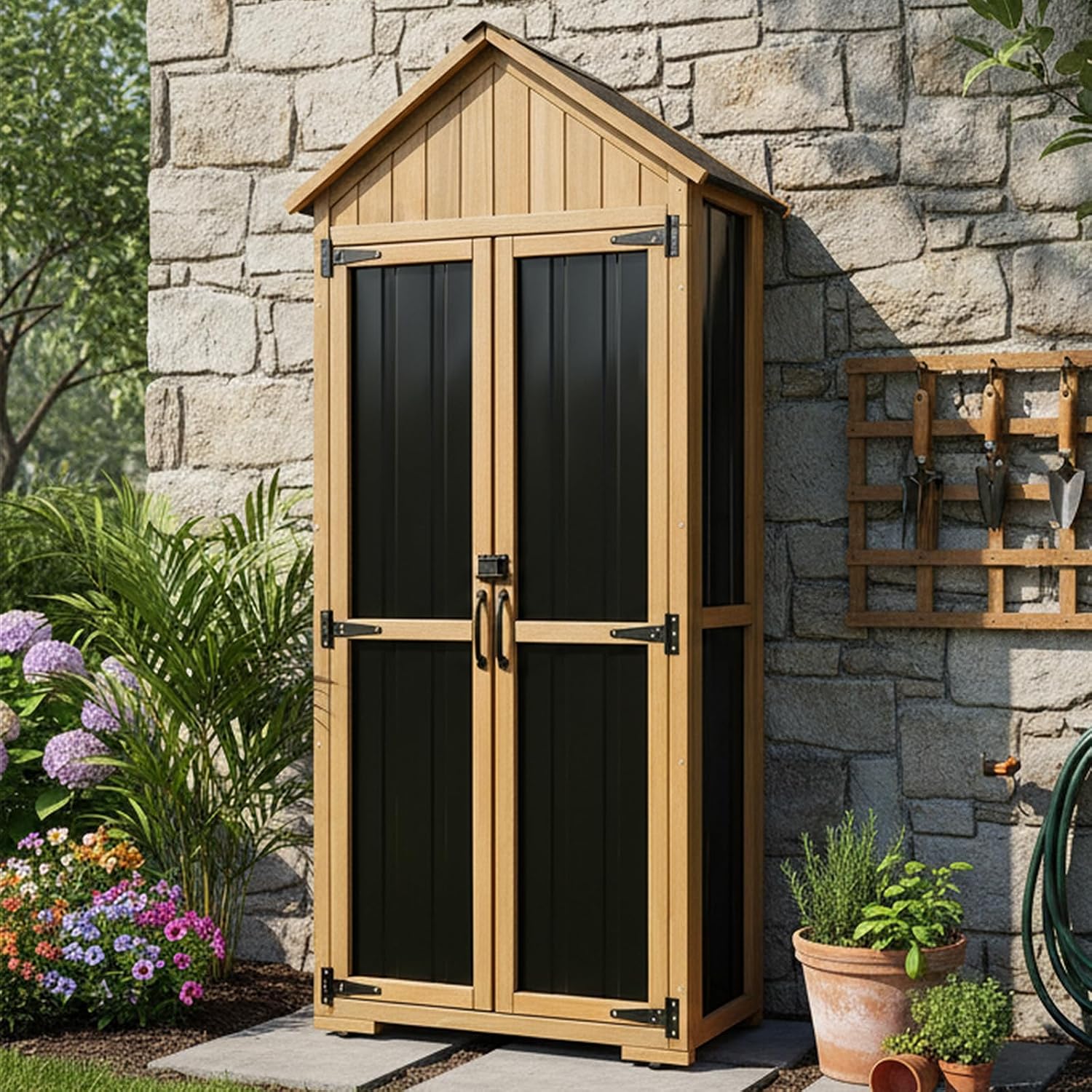 Garden Tools - Armoire de rangement extérieure, abri étanche