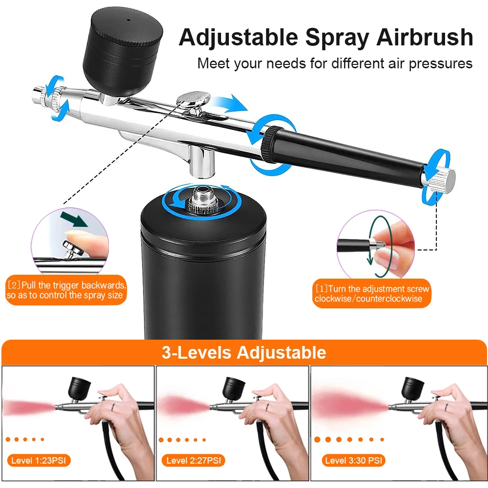 Ensemble d'aérographes portabl - Airbrush Kit With Mini Compressor avis et prix