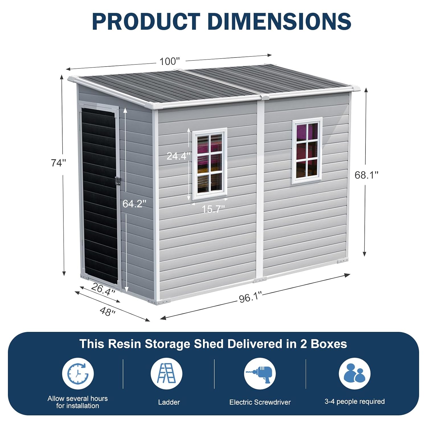 Abri de rangement extérieur en - Garden Tools avis et prix
