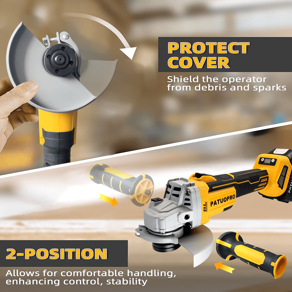 PATUOPRO, meuleuse électrique  - Brushless Angle Grinder Battery Powered avis et prix