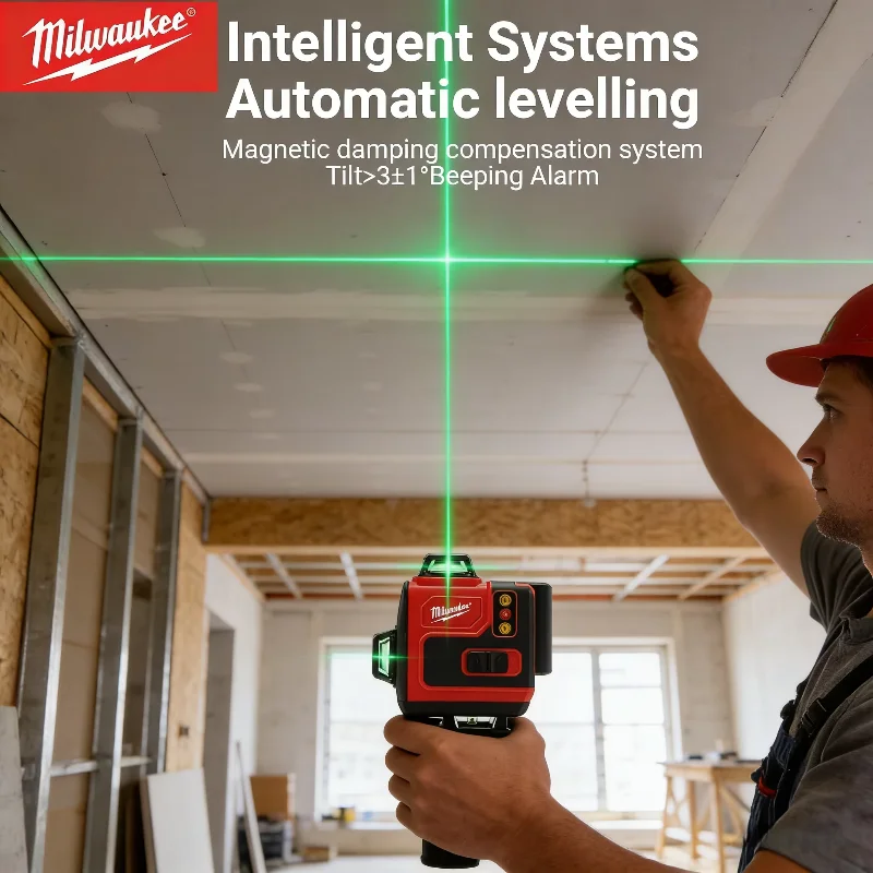 Laser 4D 16 lignes Milwaukee a - Laser Level 16 Lines 4D Green avis et prix