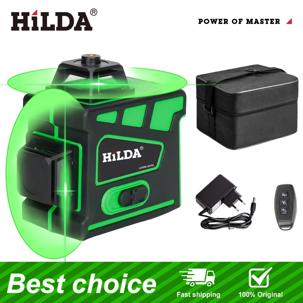 Niveau laser HILDA 16/12 ligne - Laser Level 16 Lines 4D Green avis et prix